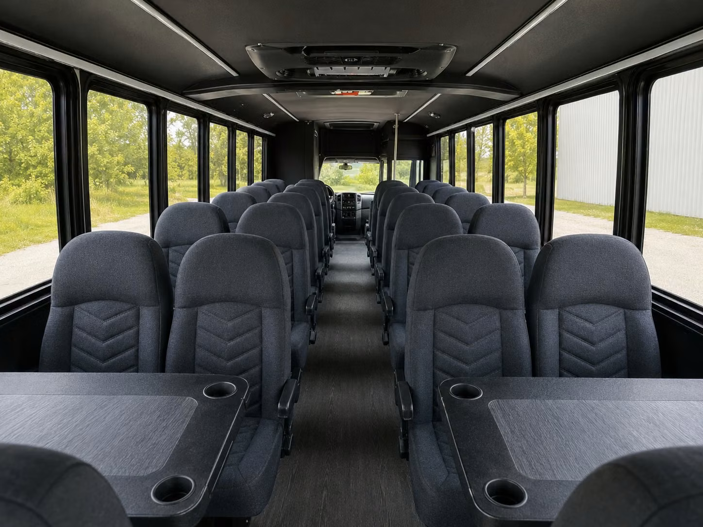 15 passenger minibus interior