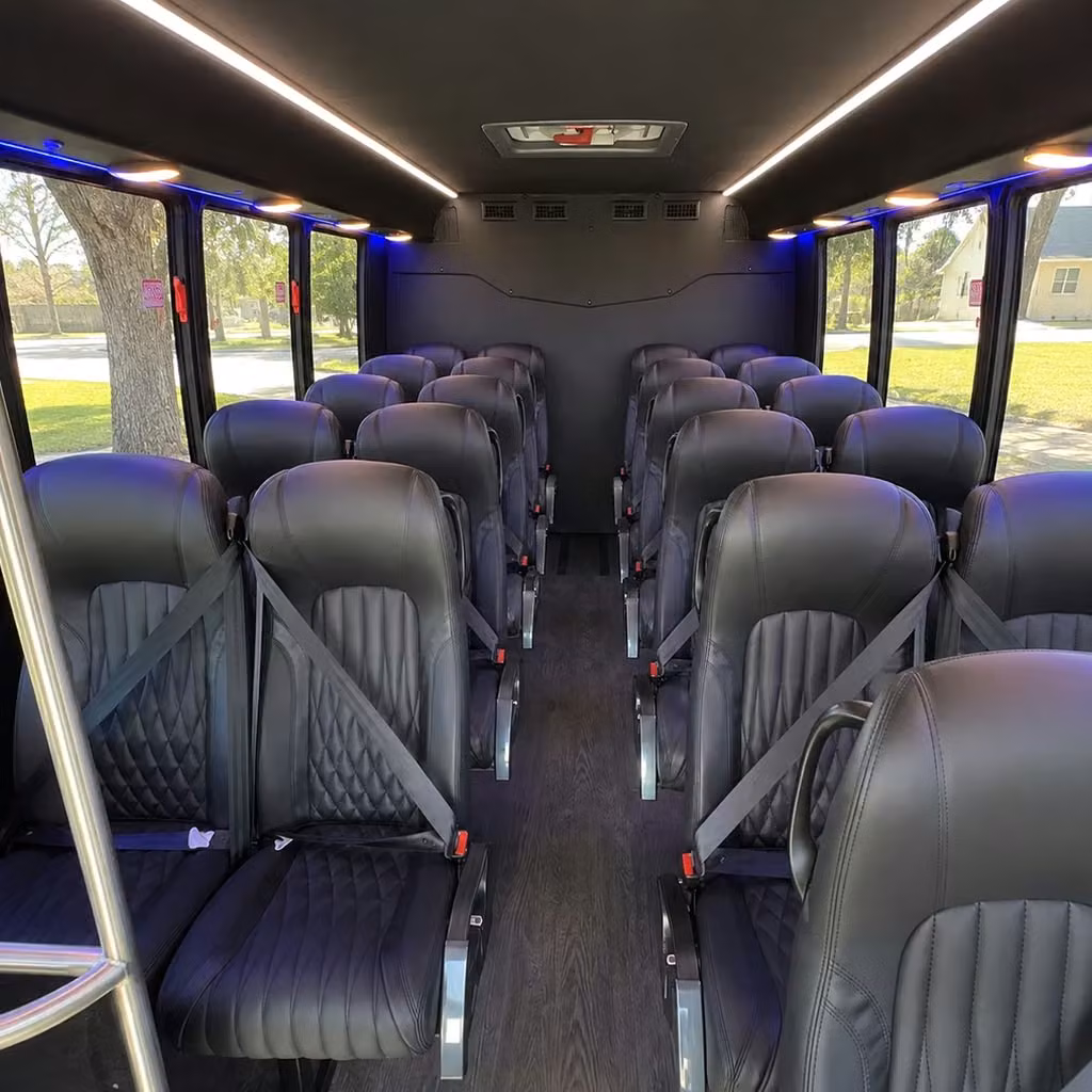 28 passenger minibus interior