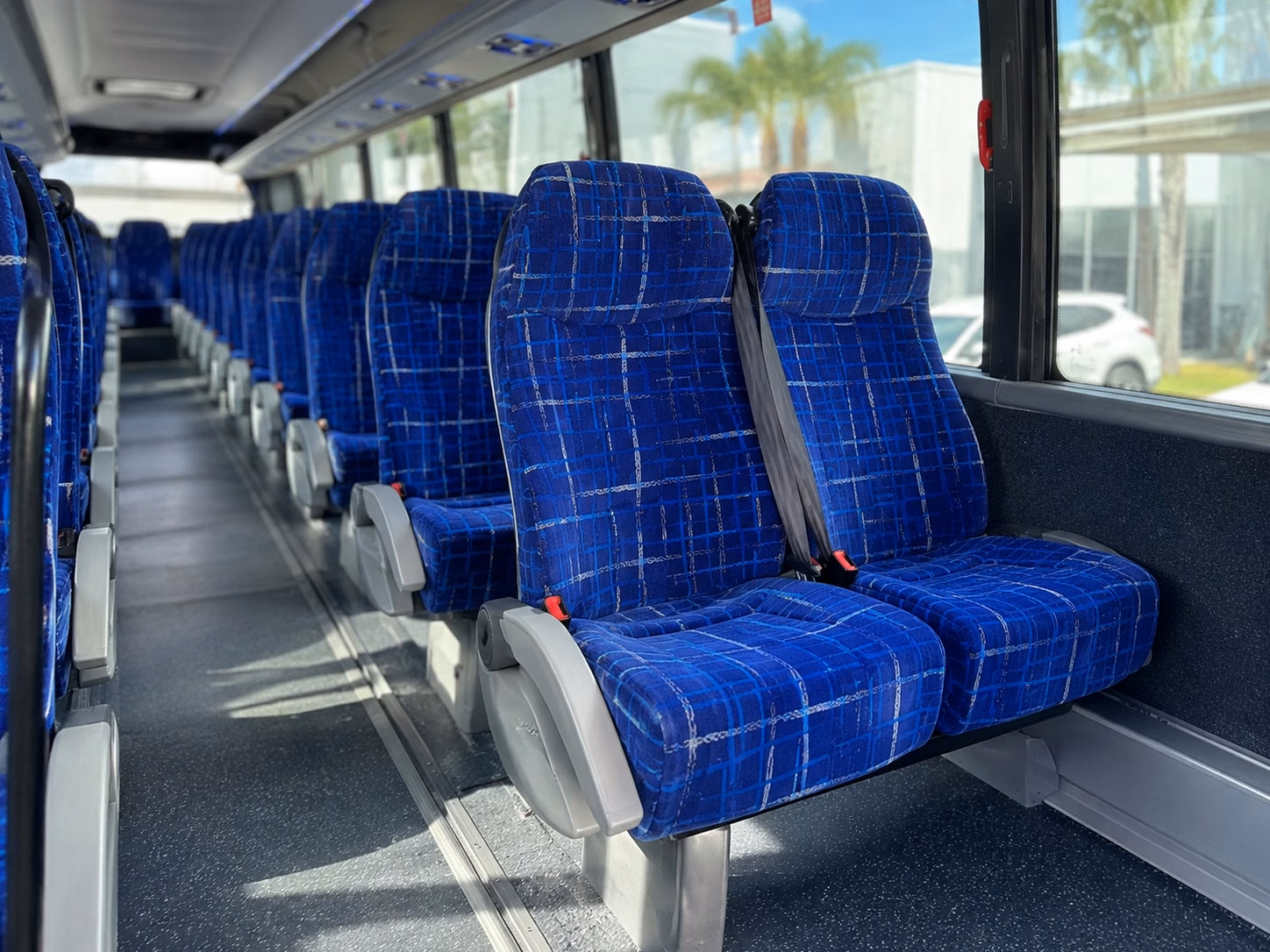 louisville charter bus rental interior
