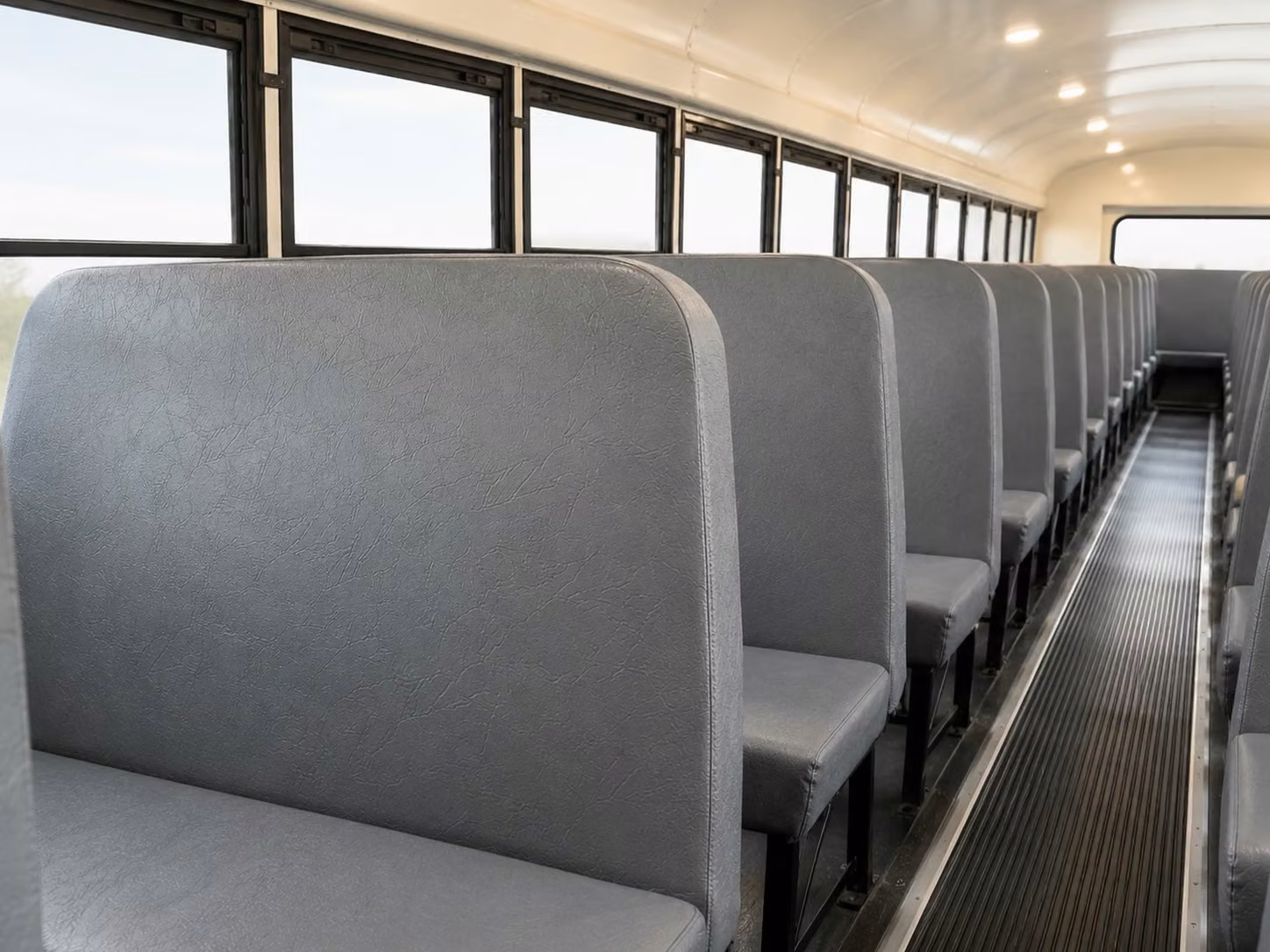 school bus inside